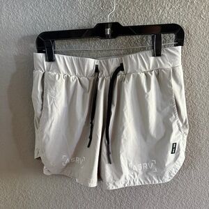 ASRV Men’s 5” Training Shorts with Liner Light Gray Size M Reflective Performanc